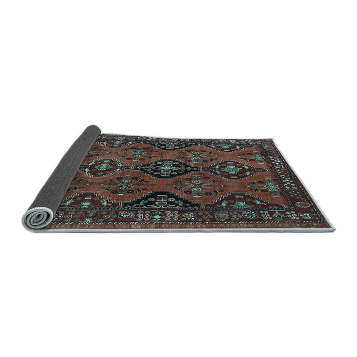 Sideview of Persian Light Blue Traditional Rug, tr4195lblu