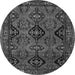 Square Persian Gray Traditional Rug, tr4195gry
