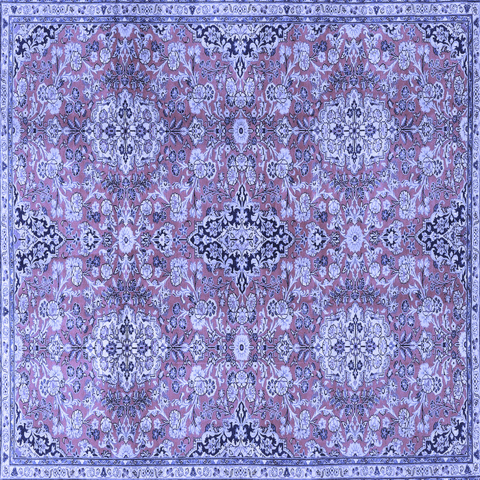 Square Persian Blue Traditional Rug, tr4196blu