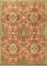 Machine Washable Persian Brown Traditional Rug, wshtr4196brn