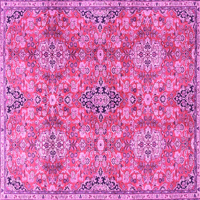 Square Persian Pink Traditional Rug, tr4196pnk
