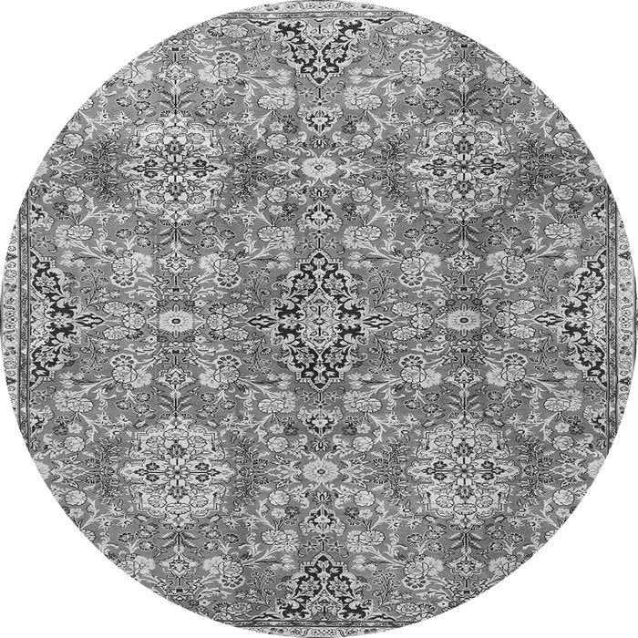 Square Persian Gray Traditional Rug, tr4196gry