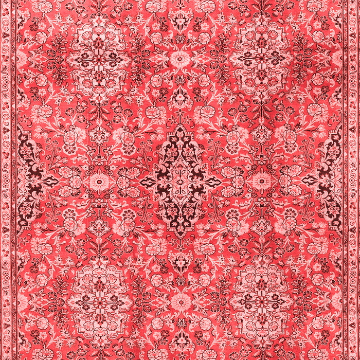 Machine Washable Persian Red Traditional Rug, wshtr4196red