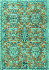Persian Turquoise Traditional Rug, tr4196turq