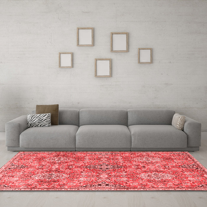 Traditional Red Washable Rugs