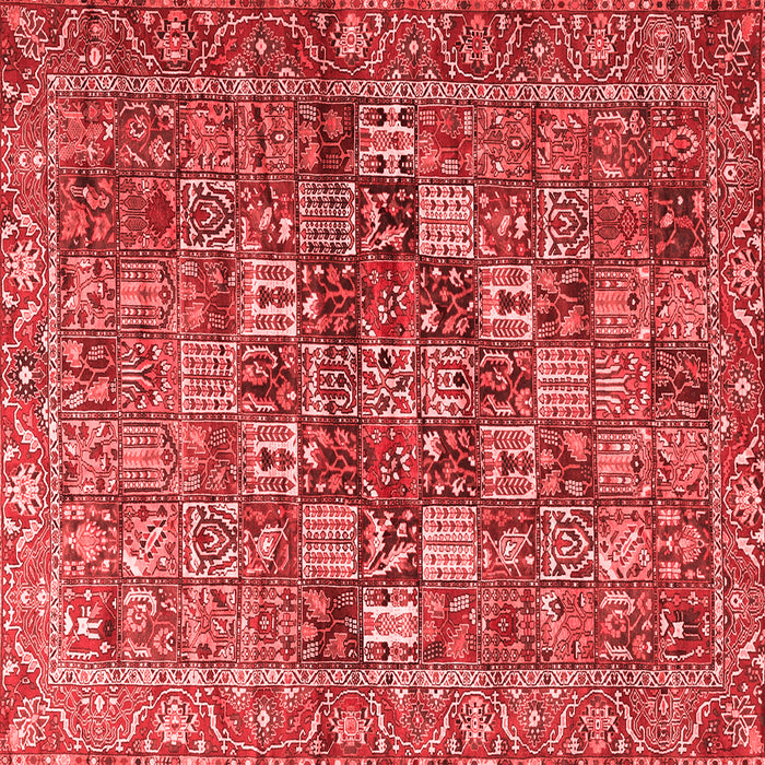 Machine Washable Persian Red Traditional Rug, wshtr4197red