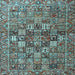 Square Persian Light Blue Traditional Rug, tr4197lblu