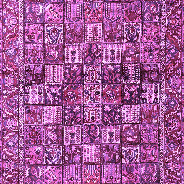 Machine Washable Persian Purple Traditional Area Rugs, wshtr4197pur