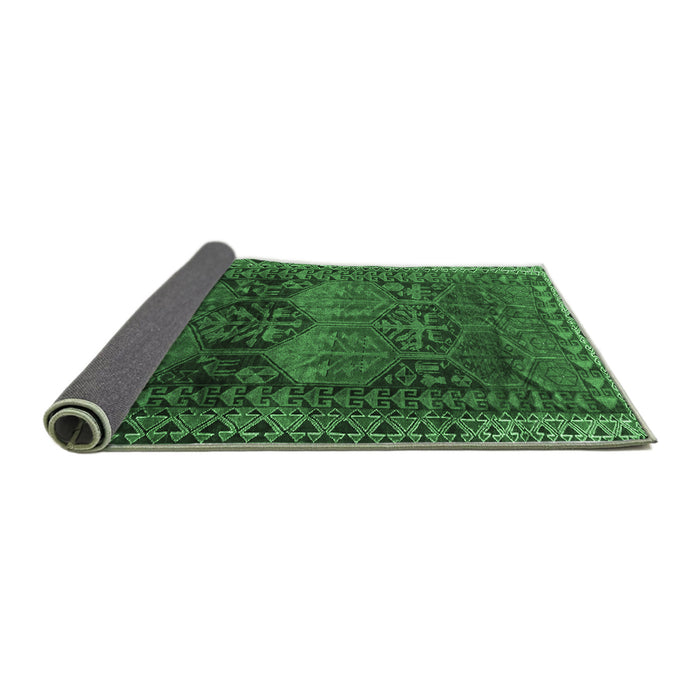 Sideview of Persian Emerald Green Traditional Rug, tr4198emgrn