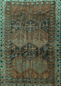 Persian Turquoise Traditional Rug, tr4198turq