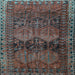 Square Persian Light Blue Traditional Rug, tr4198lblu
