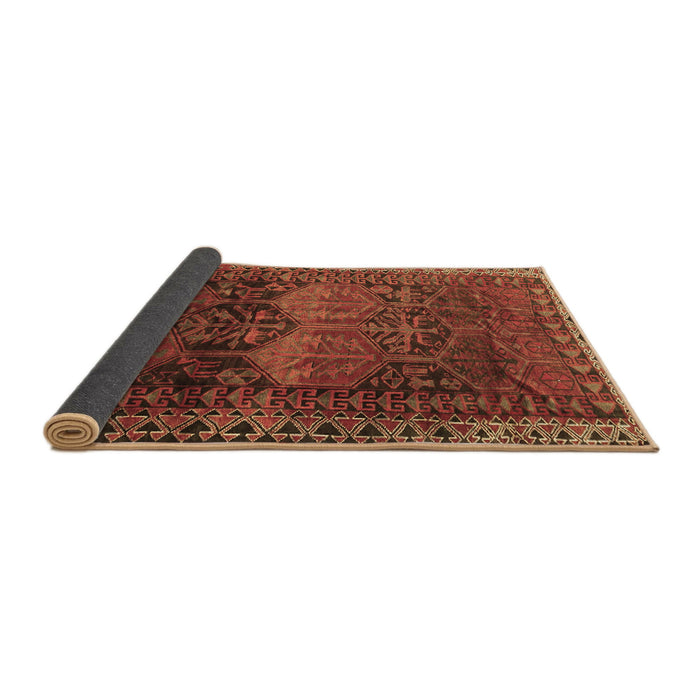 Sideview of Persian Brown Traditional Rug, tr4198brn