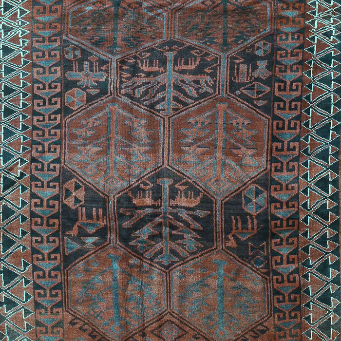 Machine Washable Persian Light Blue Traditional Rug, wshtr4198lblu