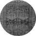 Square Persian Gray Traditional Rug, tr4198gry