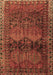 Machine Washable Persian Brown Traditional Rug, wshtr4198brn