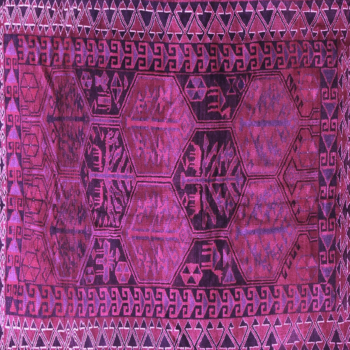 Square Persian Purple Traditional Rug, tr4198pur