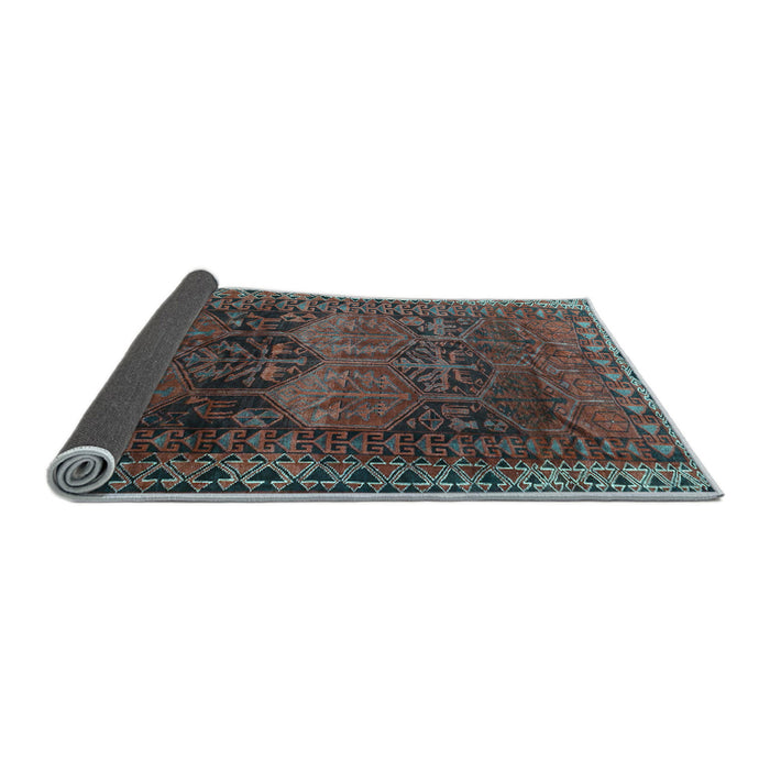 Sideview of Persian Light Blue Traditional Rug, tr4198lblu