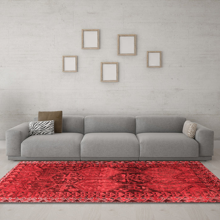 Traditional Red Washable Rugs