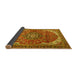 Sideview of Medallion Yellow Traditional Rug, tr4199yw