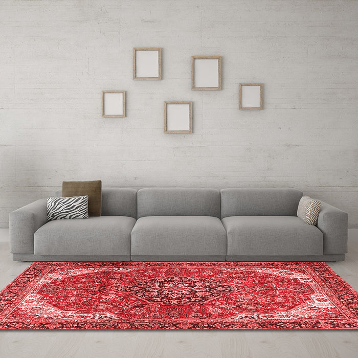 Traditional Red Washable Rugs