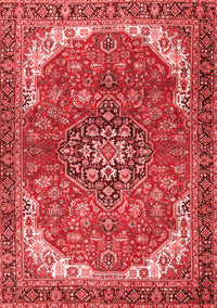 Medallion Red Traditional Rug, tr4199red