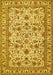 Machine Washable Persian Yellow Traditional Rug, wshtr419yw