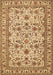 Machine Washable Persian Brown Traditional Rug, wshtr419brn