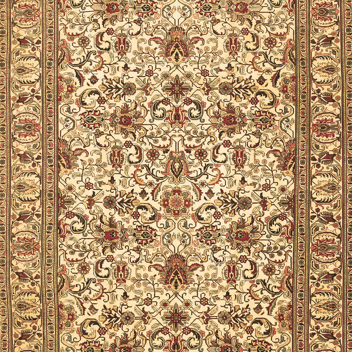 Machine Washable Persian Brown Traditional Rug, wshtr419brn