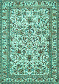 Persian Turquoise Traditional Rug, tr419turq