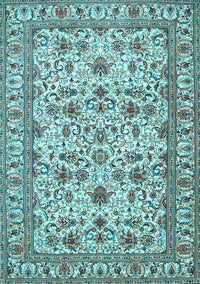 Persian Light Blue Traditional Rug, tr419lblu