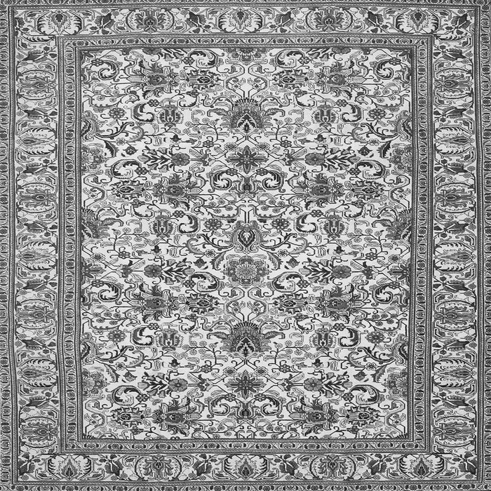 Serging Thickness of Persian Gray Traditional Rug, tr419gry