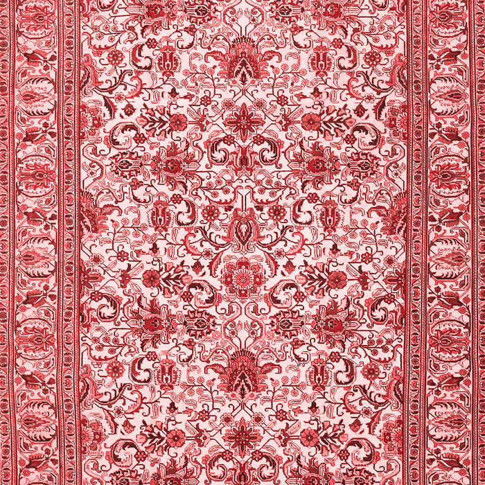 Machine Washable Persian Red Traditional Rug, wshtr419red