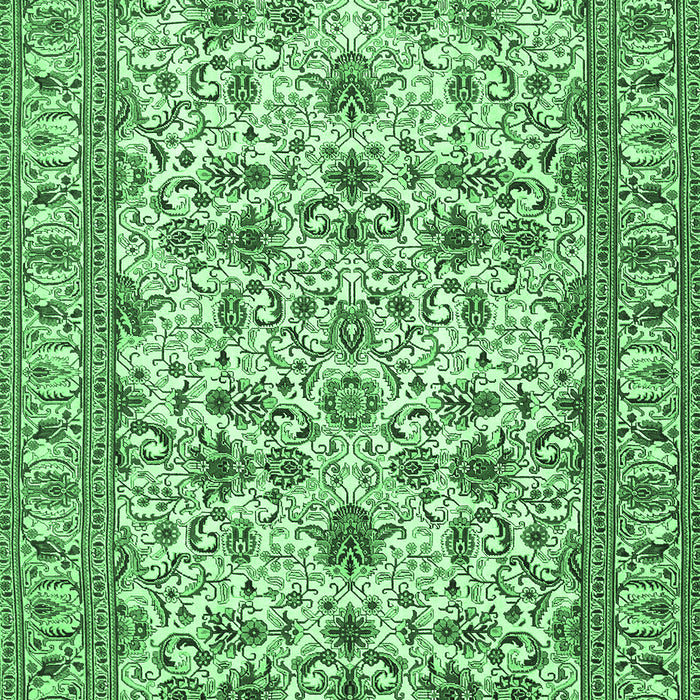 Persian Emerald Green Traditional Rug, tr419emgrn
