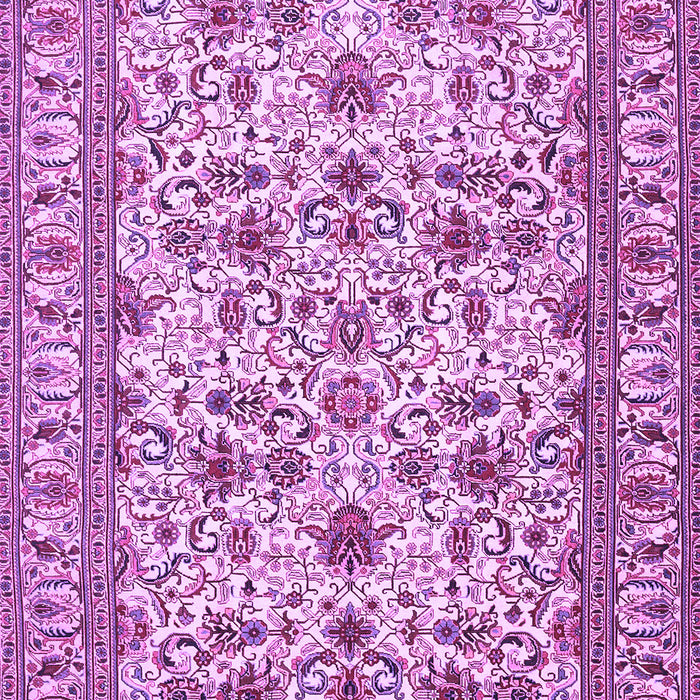 Machine Washable Persian Purple Traditional Area Rugs, wshtr419pur