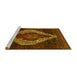 Sideview of Machine Washable Persian Yellow Traditional Rug, wshtr41yw