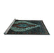 Sideview of Machine Washable Persian Light Blue Traditional Rug, wshtr41lblu