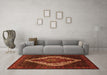 Machine Washable Persian Orange Traditional Area Rugs in a Living Room, wshtr41org