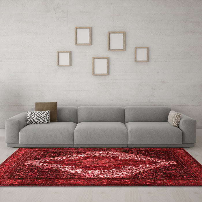 Traditional Red Washable Rugs