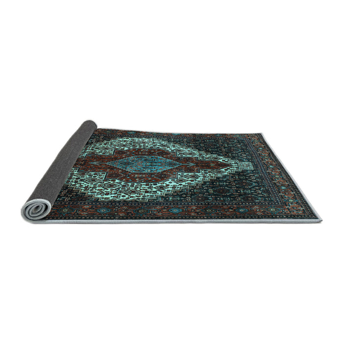 Sideview of Persian Light Blue Traditional Rug, tr41lblu