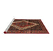 Sideview of Machine Washable Traditional Sienna Brown Rug, wshtr42