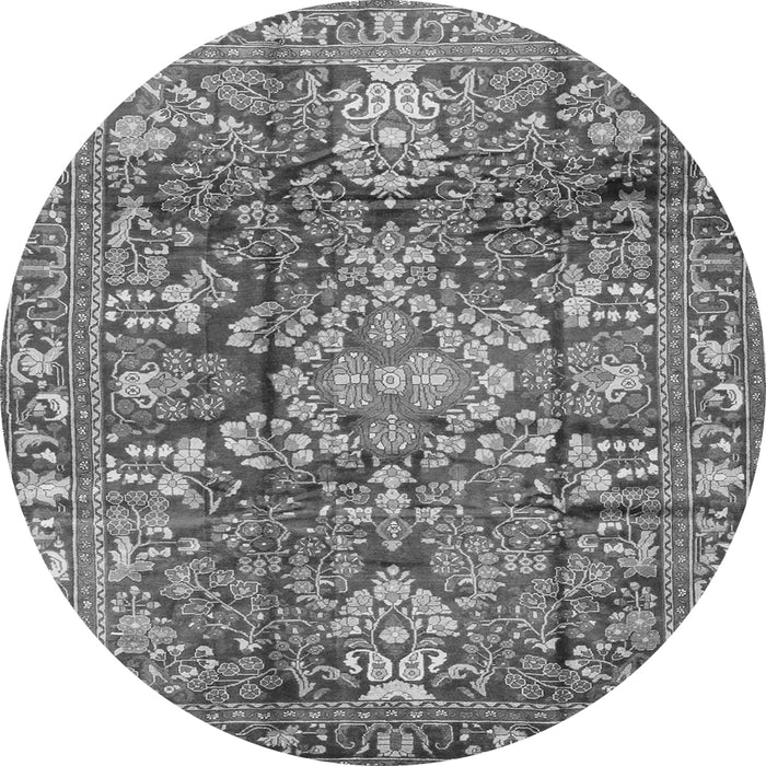 Machine Washable Persian Gray Traditional Rug, wshtr4200gry