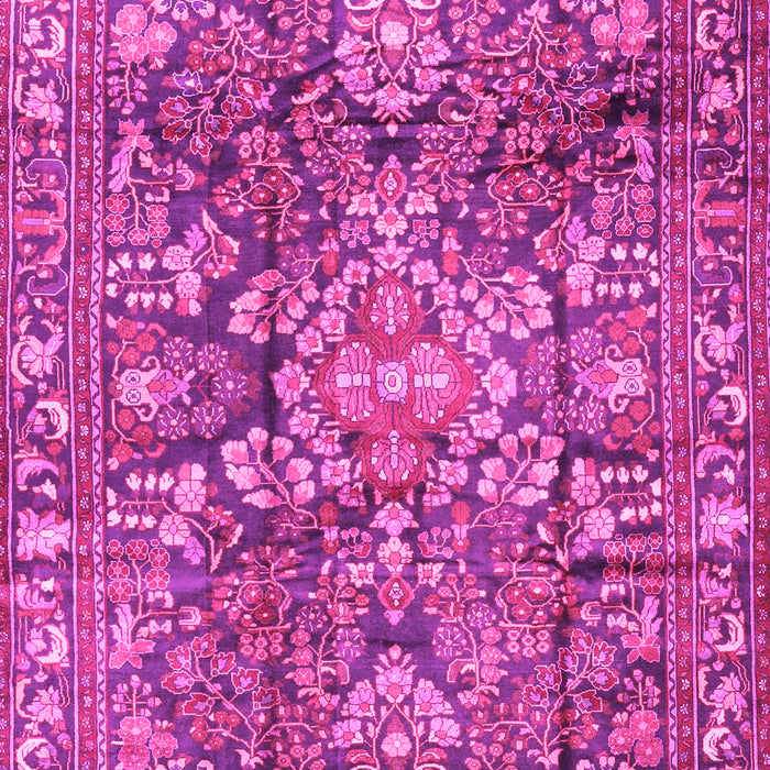 Machine Washable Persian Pink Traditional Rug, wshtr4200pnk
