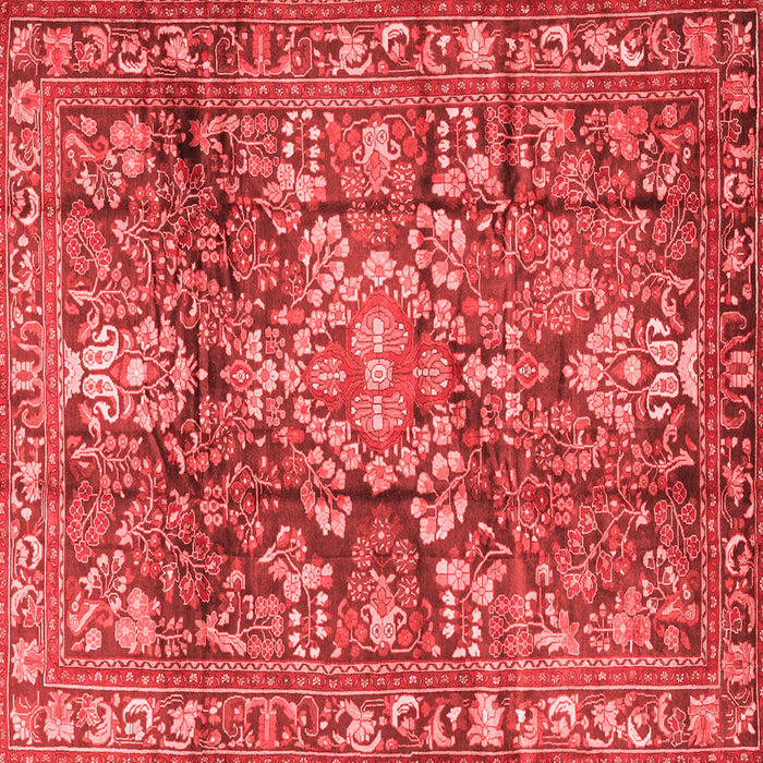 Machine Washable Persian Red Traditional Rug, wshtr4200red