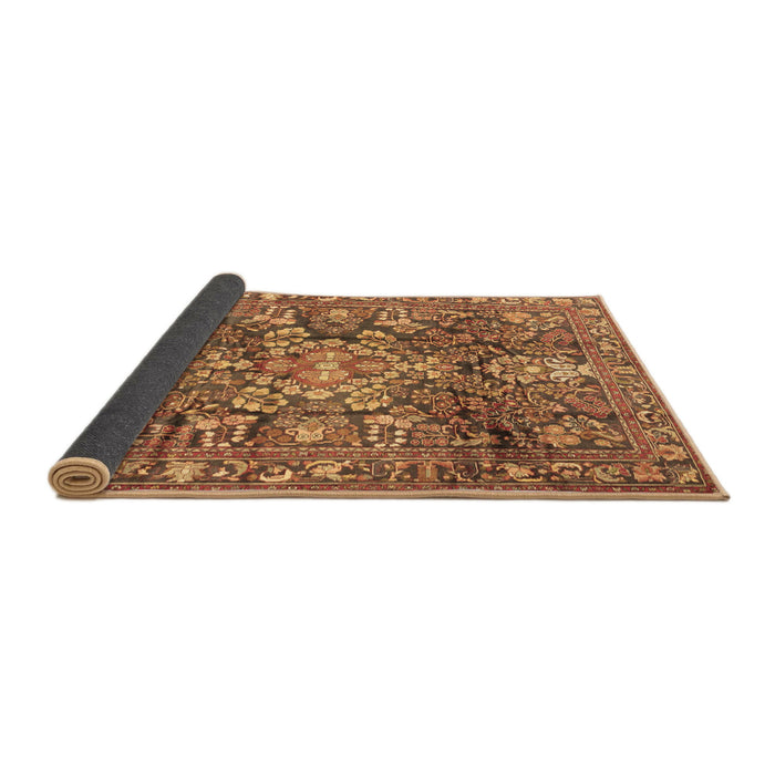 Sideview of Persian Brown Traditional Rug, tr4200brn