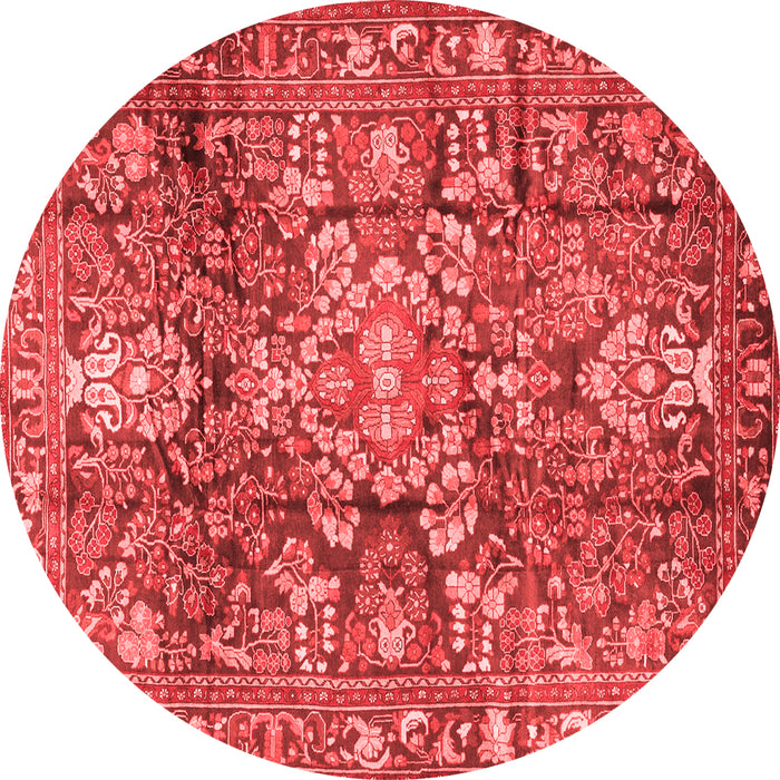 Machine Washable Persian Red Traditional Rug, wshtr4200red