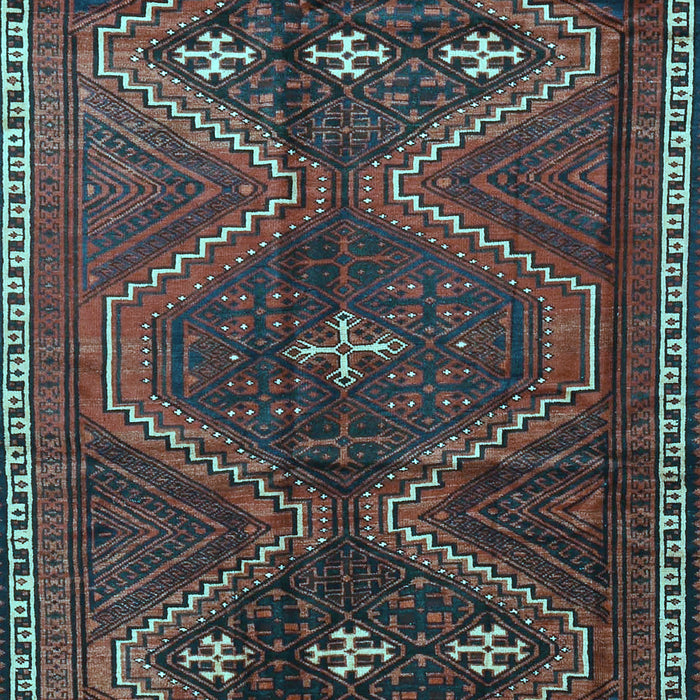 Machine Washable Persian Light Blue Traditional Rug, wshtr4201lblu