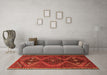 Machine Washable Persian Orange Traditional Area Rugs in a Living Room, wshtr4201org