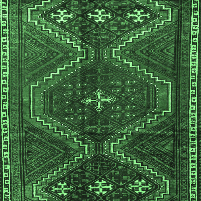 Machine Washable Persian Emerald Green Traditional Area Rugs, wshtr4201emgrn