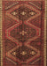 Machine Washable Persian Brown Traditional Rug, wshtr4201brn