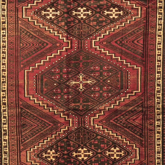 Machine Washable Persian Brown Traditional Rug, wshtr4201brn